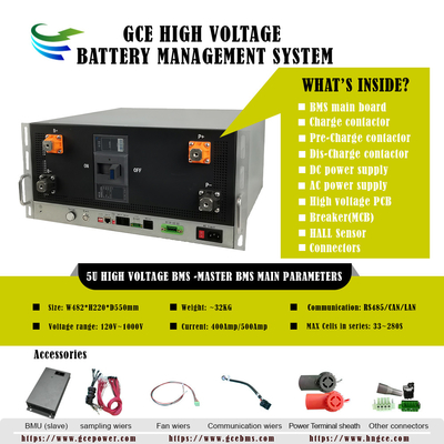 160S512V 400A Υψηλής τάσης BMS Λιθίου BMS Συστήματα διαχείρισης μπαταριών BMS για BESS UPS Ηλιακή μπαταρία λιθίου LiFePo4 ESS
